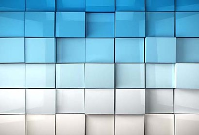 Fototapeta 3D blue cubes 6934